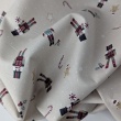 Cotton 100%, poplin, nutcracker on a greige background