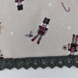 Cotton 100%, poplin, nutcracker on a greige background