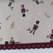 Cotton 100%, poplin, nutcracker on a greige background