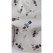 Cotton 100%, poplin, nutcracker on a greige background