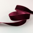 Burgundy velvet ribbon, 15mm