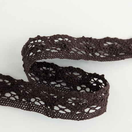 Cotton lace 30mm, brown T