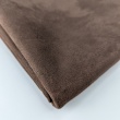 Brown stretch suede fabric