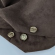 Brown stretch suede fabric