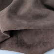 Brown stretch suede fabric
