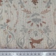 Double gauze 100% cotton, bunnies, birds, and flowers on a vanilla background