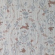Double gauze 100% cotton, bunnies, birds, and flowers on a vanilla background