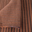 Double Gauze – reversible brick and graphite stripes