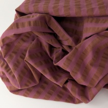 Seersucker – Brick and Dark Pink Stripes