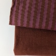 Seersucker – Brick and Dark Pink Stripes