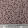 Double gauze 100% cotton,  Pink Flowers on Dusty Mauve
