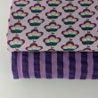 Seersucker – purple-plum Stripes