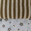Seersucker vanila-dusty caramel Stripes