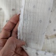 Double gauze cotton muslin,  grey dots on cream