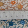 Seersucker, Cotton fabric, orange fruits