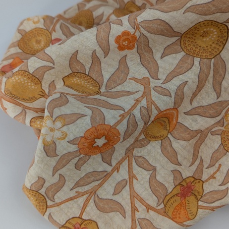 Seersucker, Cotton fabric, orange fruits