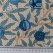 Seersucker, Cotton fabric, blue fruits