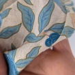 Seersucker, Cotton fabric, blue fruits