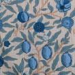 Seersucker, Cotton fabric, blue fruits