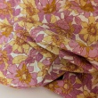 Seersucker, pink and butter-colored flowers