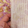 Seersucker, pink and butter-colored flowers