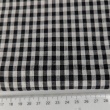 Bawełna 100% kratka vichy, dwustronna czarna 5mm (2)