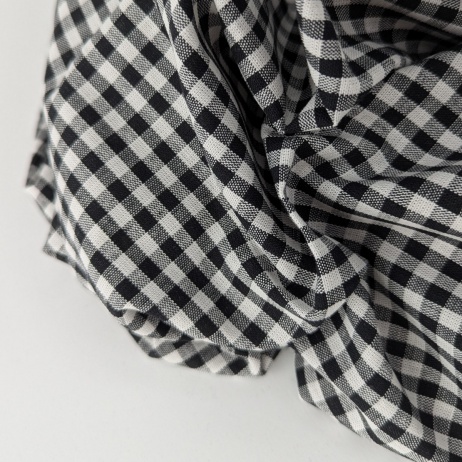Cotton 100% double-sided black vichy check 0,5cm (2)