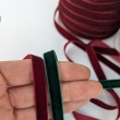 Burgundy velvet ribbon, 10mm