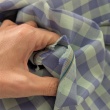 Double-sided 1.5 cm Vichy check, 100% cotton, mint-blue