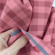 Double-sided 1.5 cm Vichy check, 100% cotton, burgundy-lipstick