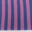 Double-sided 1 cm stripes, 100% cotton, purple-blue