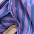 Double-sided 1 cm stripes, 100% cotton, purple-blue