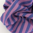 Double-sided 1 cm stripes, 100% cotton, purple-blue