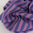 Double-sided 1 cm stripes, 100% cotton, purple-blue