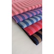 Double-sided 1 cm stripes, 100% cotton, pink-red