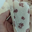 Cotton muslin plumeti with burgundy bouquets