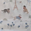 100% cotton poplin, cats in Paris