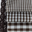 Cotton 100% double-sided, 3mm vichy check, brown