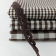 Cotton 100% double-sided, 3mm vichy check, brown