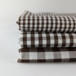 Cotton 100% double-sided, 3mm vichy check, brown