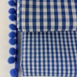 Cotton 100% double-sided, 3mm vichy check, royal blue