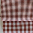 Cotton 100% double-sided brick vichy check 1cm