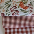 Cotton 100% double-sided brick vichy check 1cm