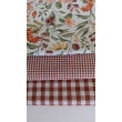 Bawełna 100% kratka vichy, dwustronna 1cm, ceglasty
