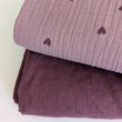 100% linen aubergine, softened 155g/m2