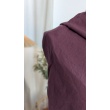 100% linen aubergine, softened 155g/m2