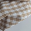 Bawełna 100% kratka vichy, dwustronna, beżowa,1cm