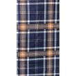 Cotton flannel, navy blue check