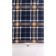 Cotton flannel, navy blue check