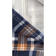 Cotton flannel, navy blue check